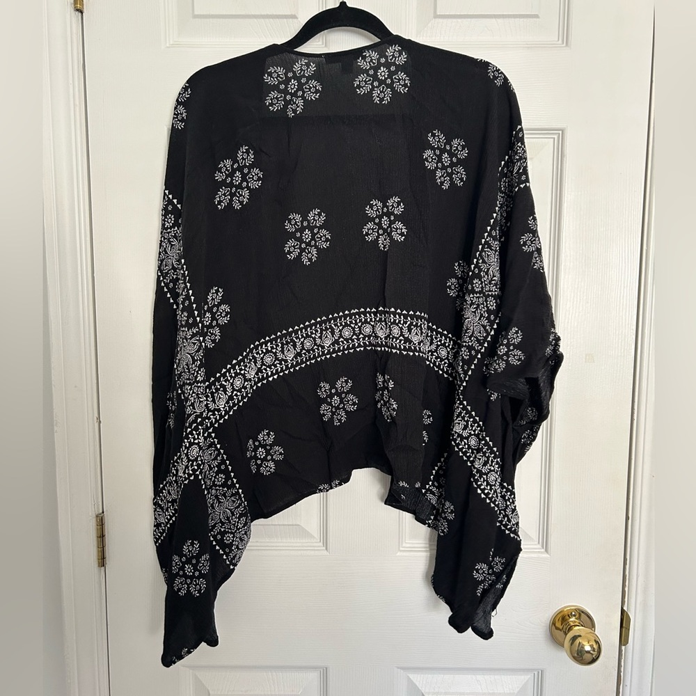 Patterned Drop Shoulder Jacket - Picture 2 of 3